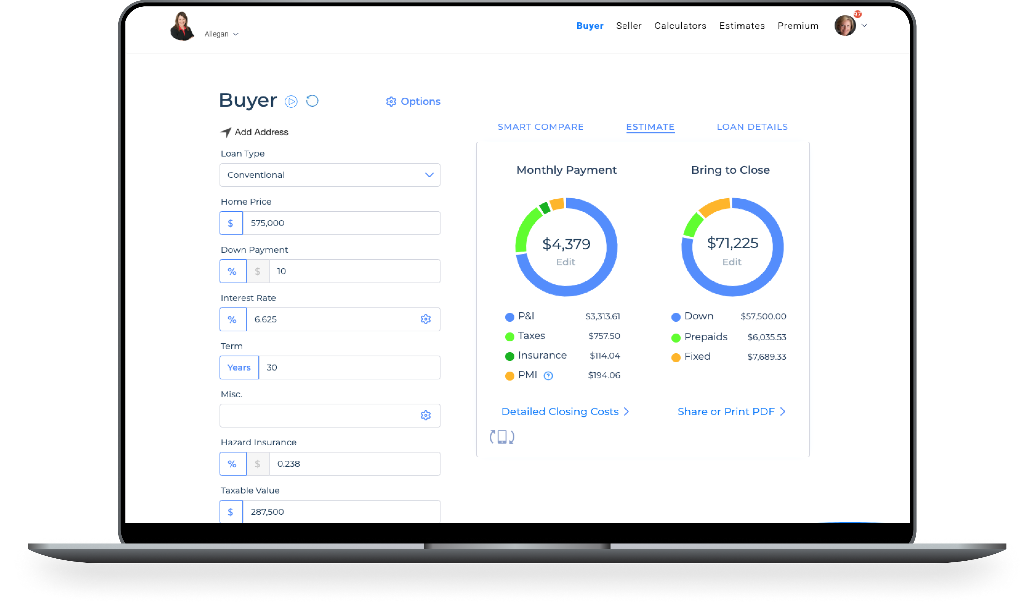 Buyer Home Page
